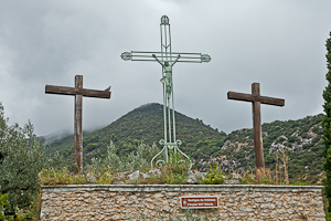 Crosses by remains of Foedal Chateau,Nyons